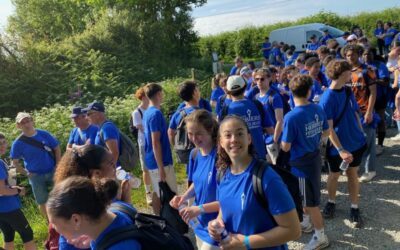 Les élèves de l’Association sportive participent à l’accueil de la Flamme au Puy du Fou